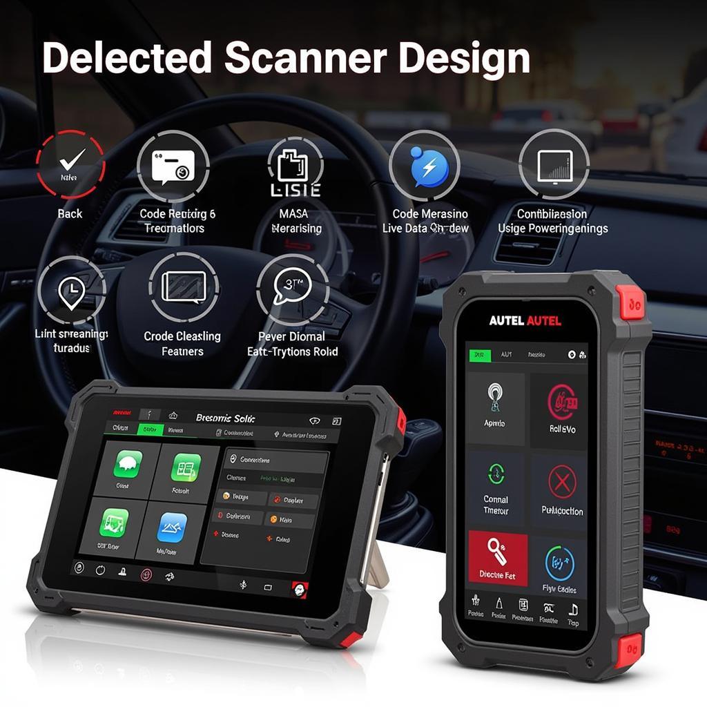 Autel scanner interface with advanced features