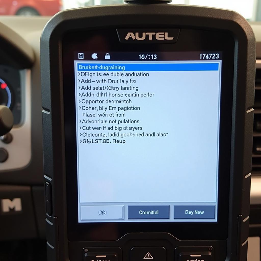 Autel Scanner Displaying Key Programming Options for 2019 Ram 1500