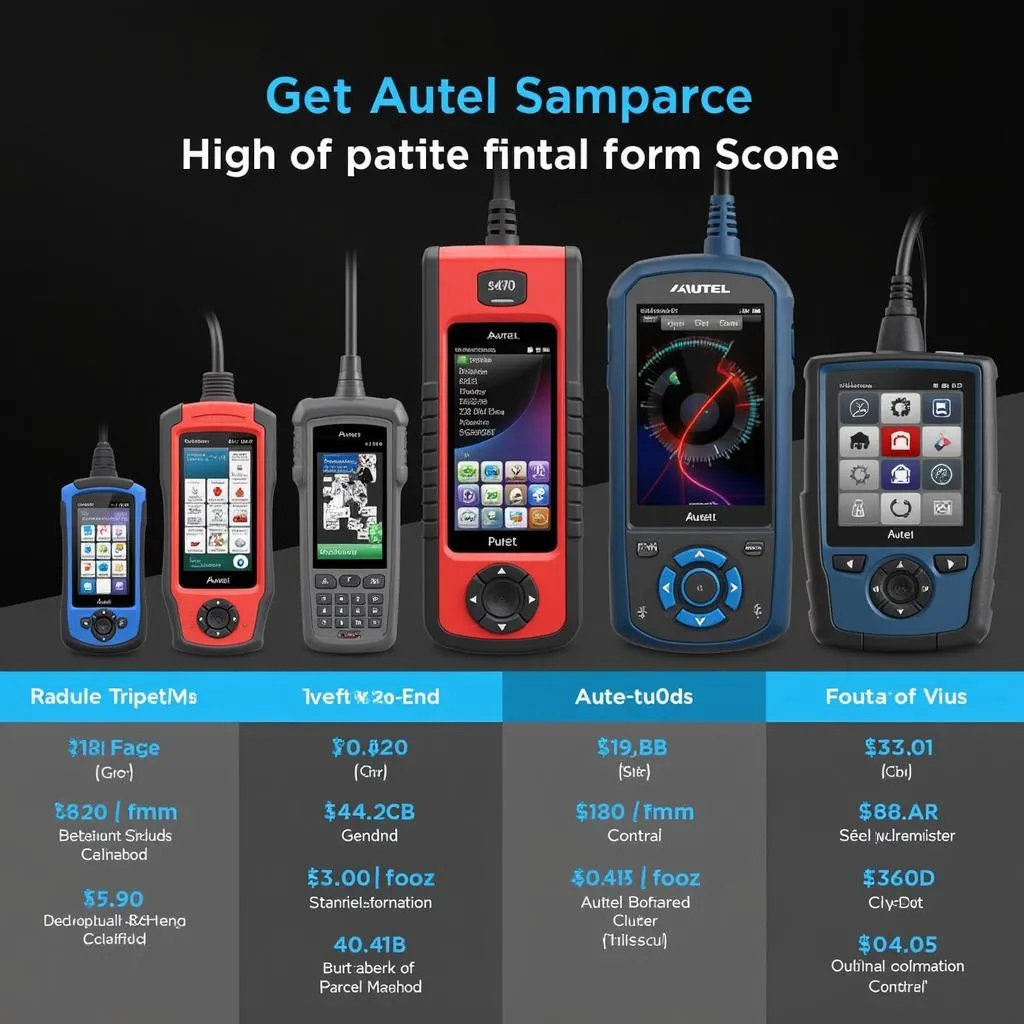 Different Autel Scanner Models