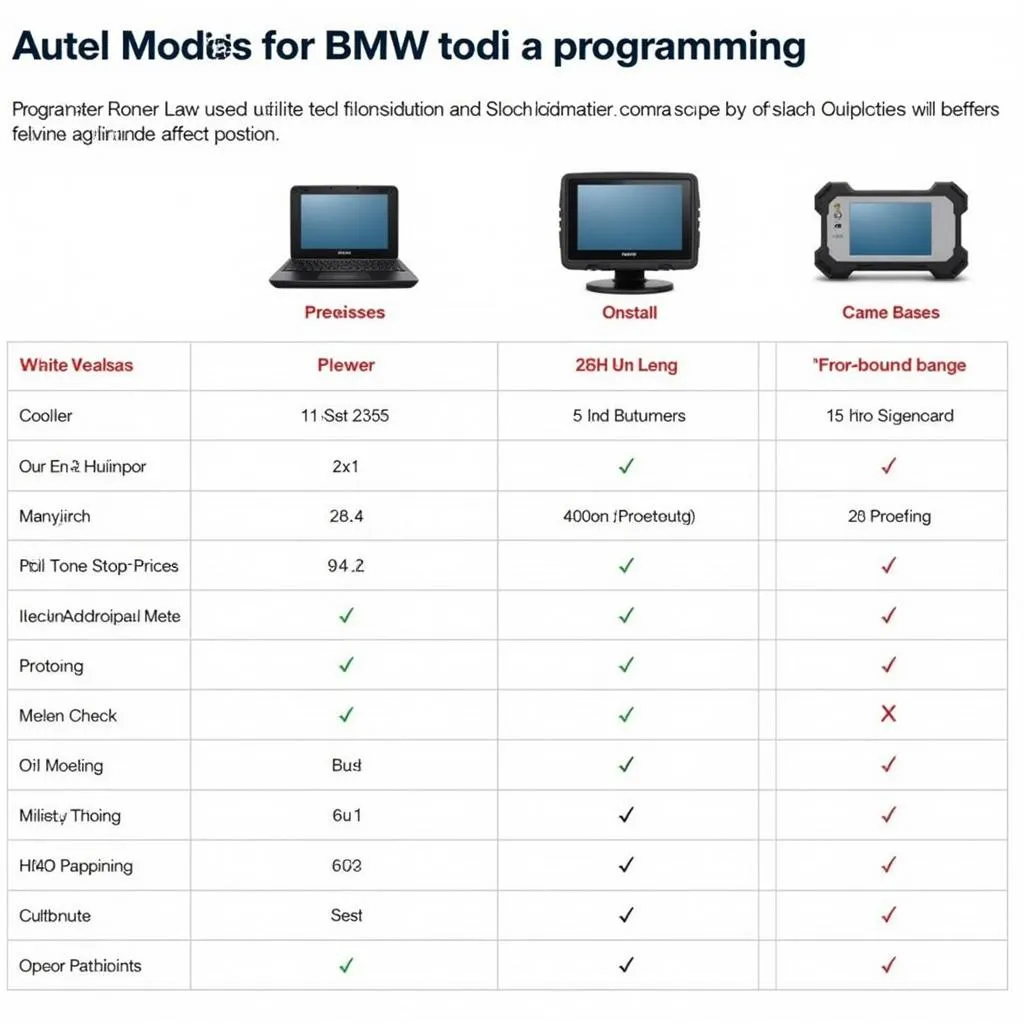 Comparison of Autel Scanners