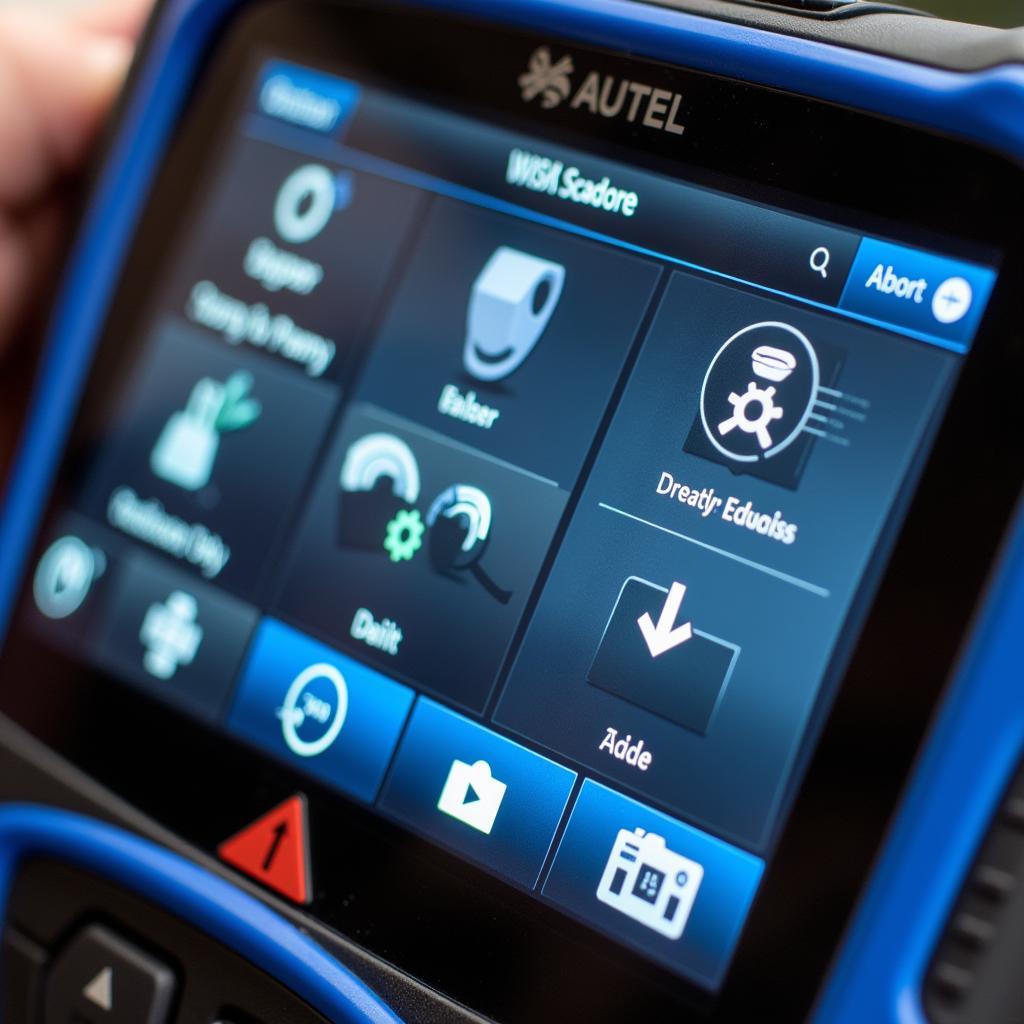 Autel Scanner User Interface