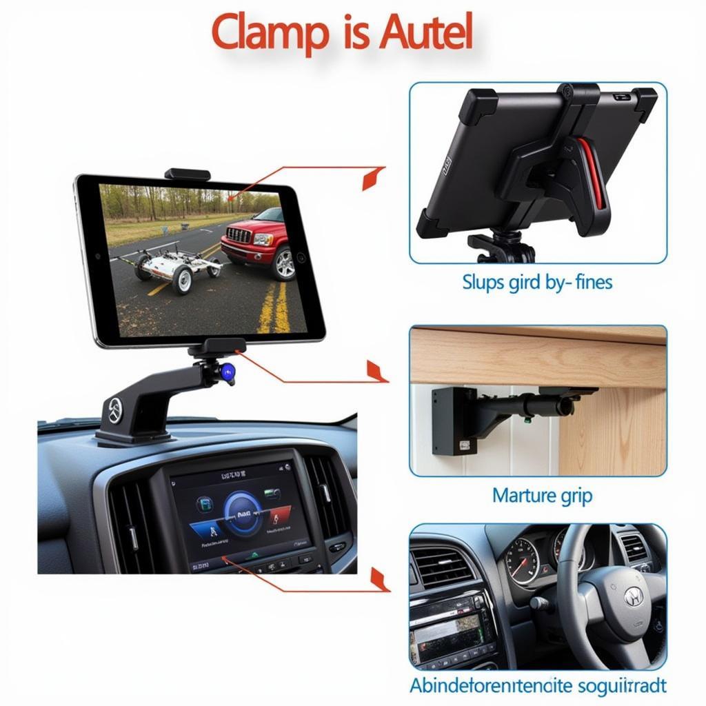 Autel Tablet Holder Clamp-On