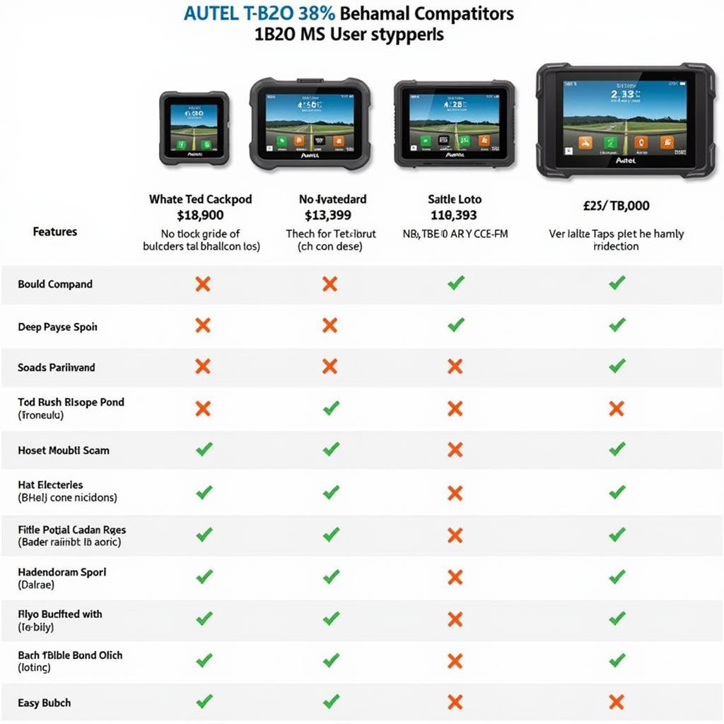 Autel TB200 Compared to Competitors