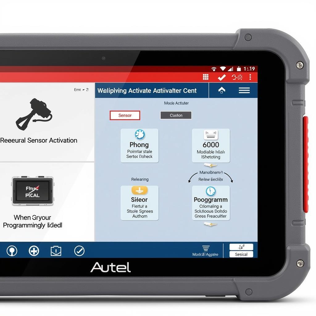 Autel TB200 Features Display