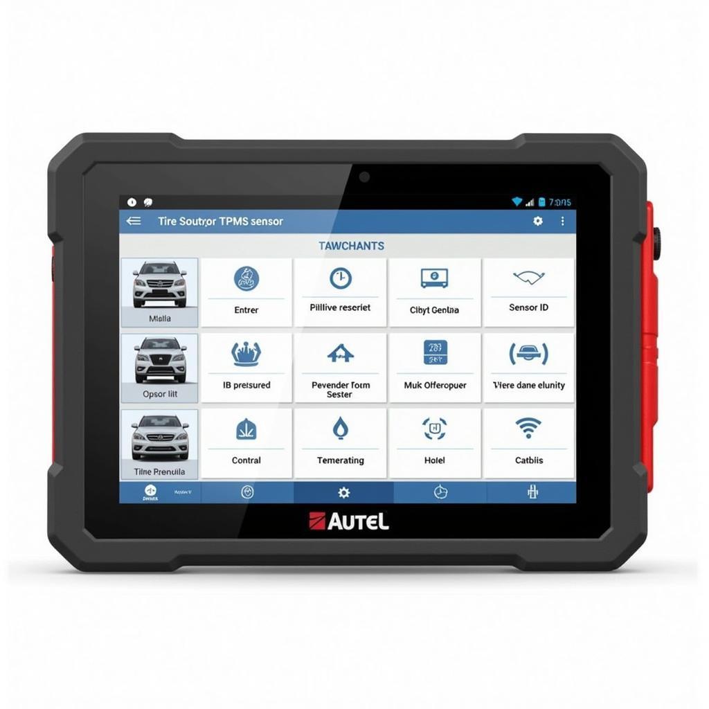 Autel TPMS 501 Displaying Sensor Data