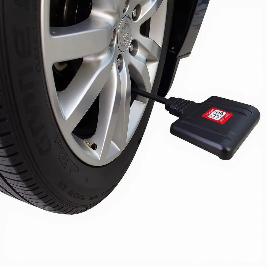 Autel TPMS Pad used to monitor tire pressure