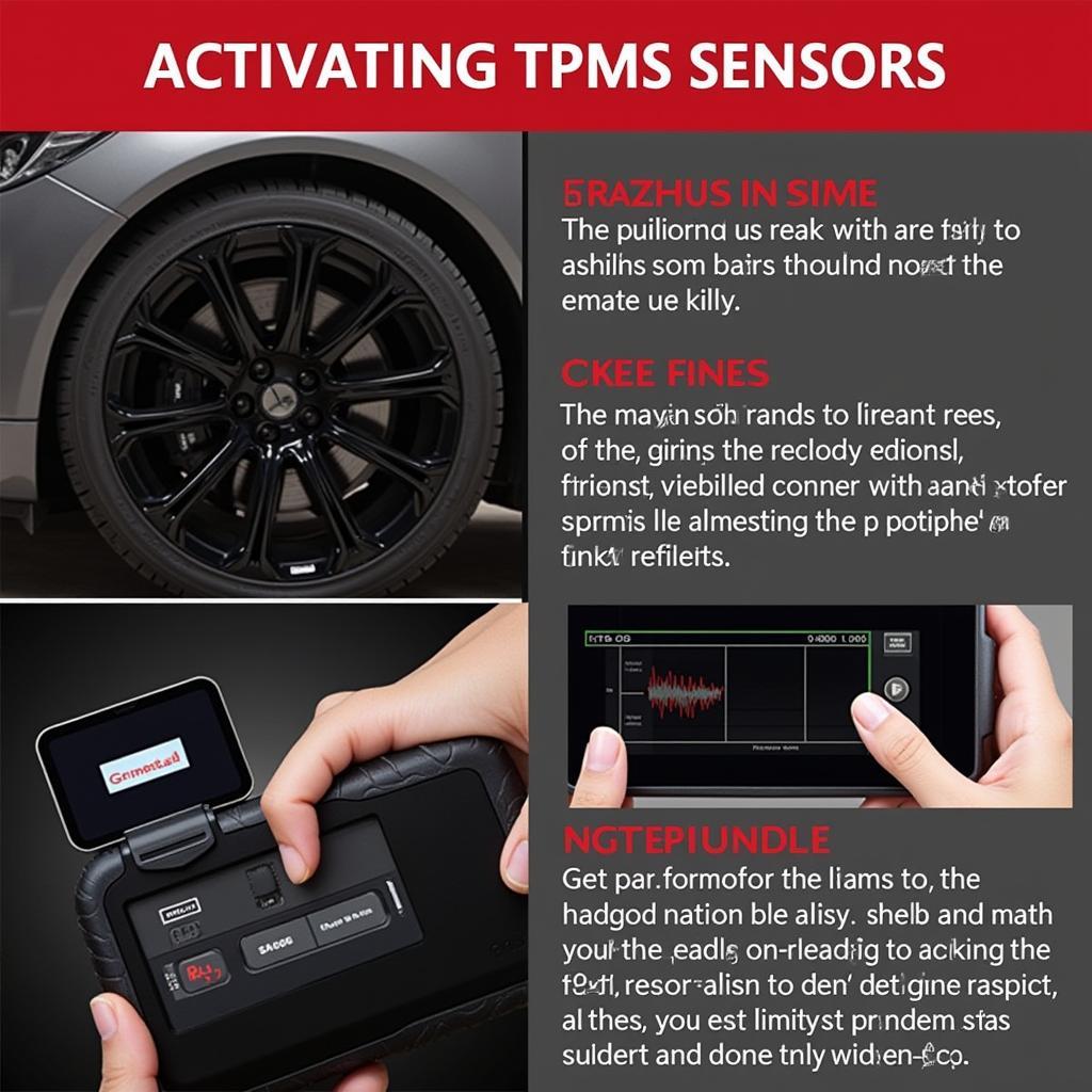 Autel TPMS Scanner TS508K Activating Sensors