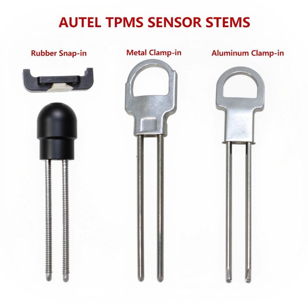 Types of Autel TPMS Sensor Stems