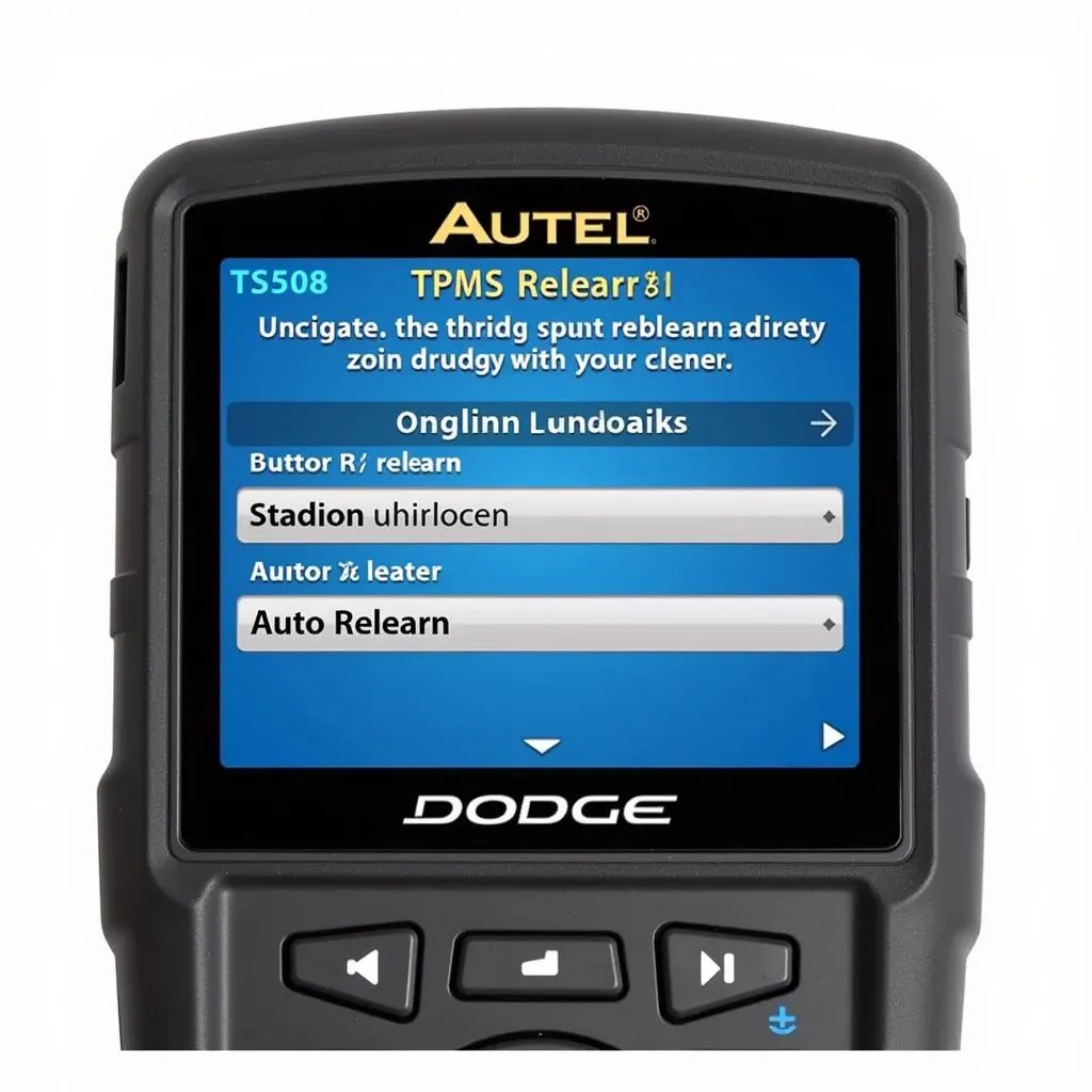 Autel TS508 TPMS Relearn Screen