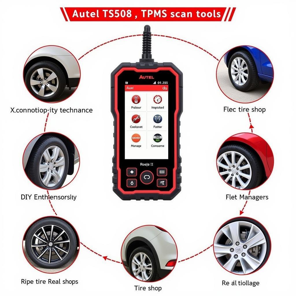 Autel TS508 TPMS Scan Tool Applications