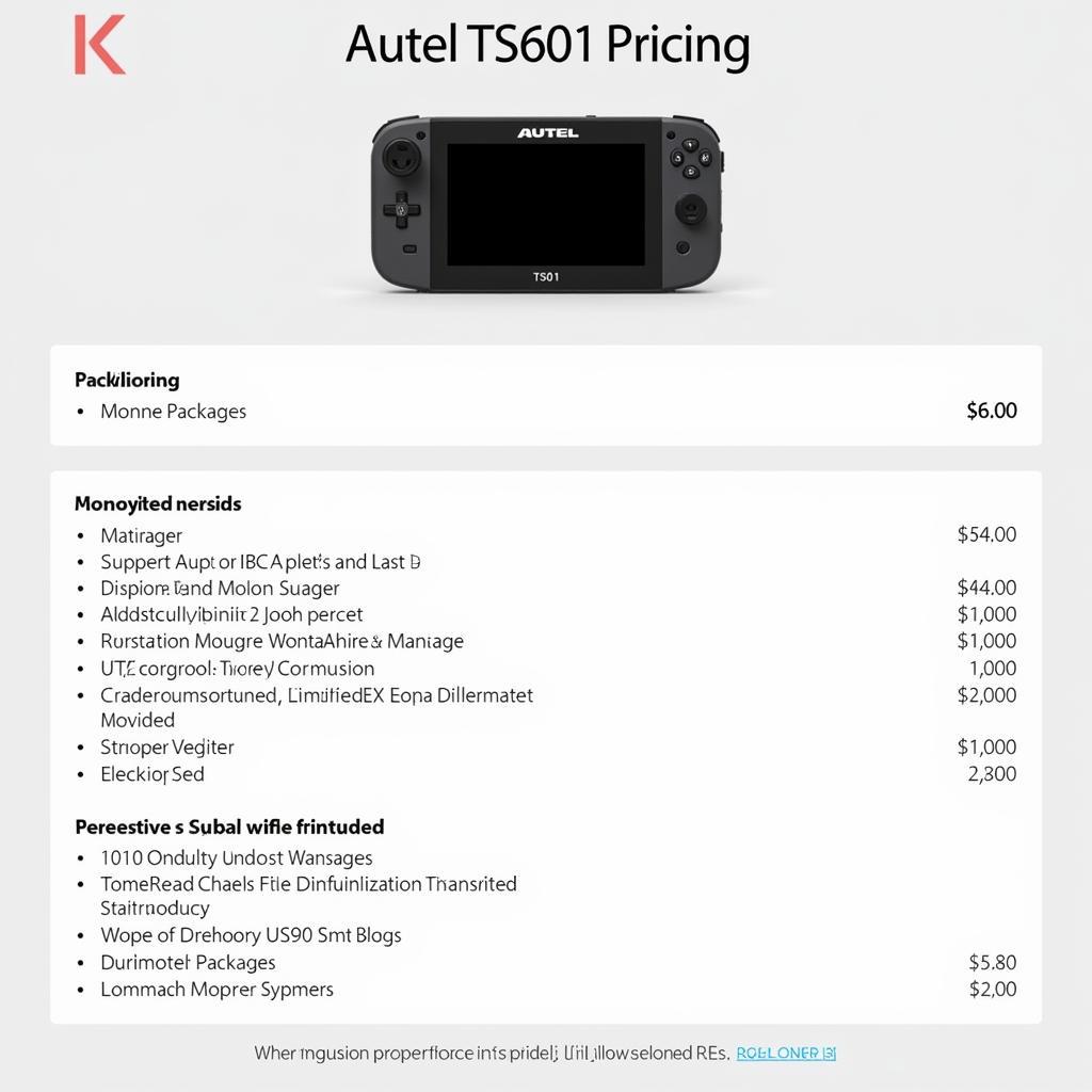 Autel TS601 Price