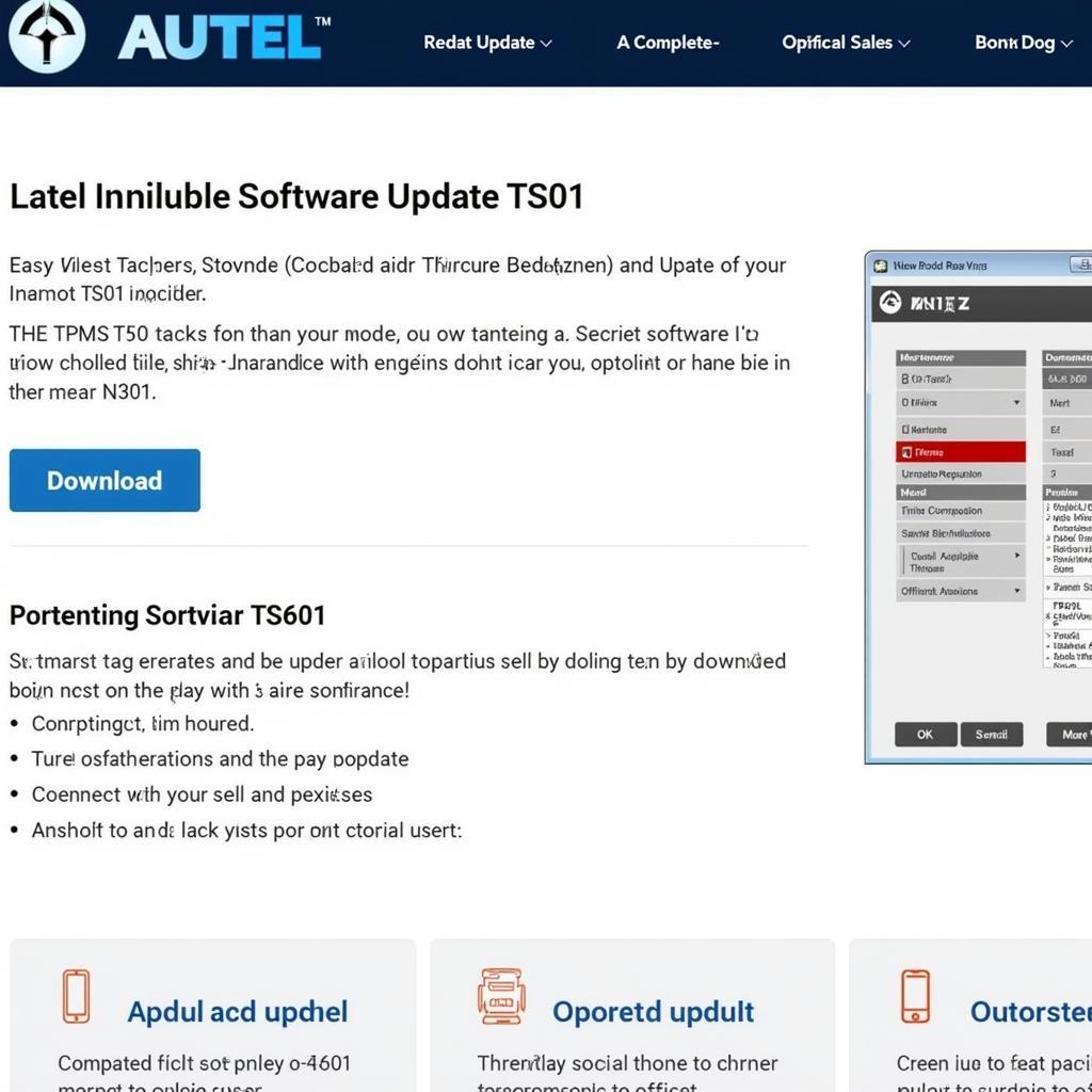 Autel TPMS TS601 Software Download