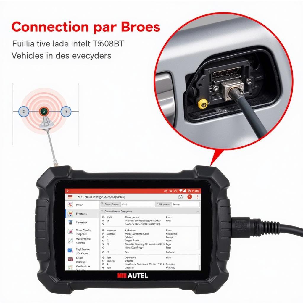 Autel TS608BT Performing Diagnostics