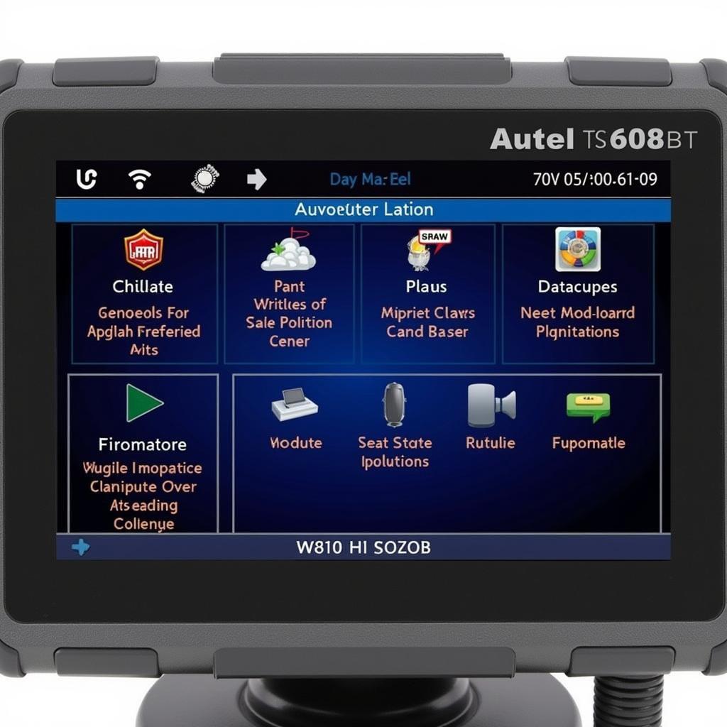 Autel TS608BT User Interface