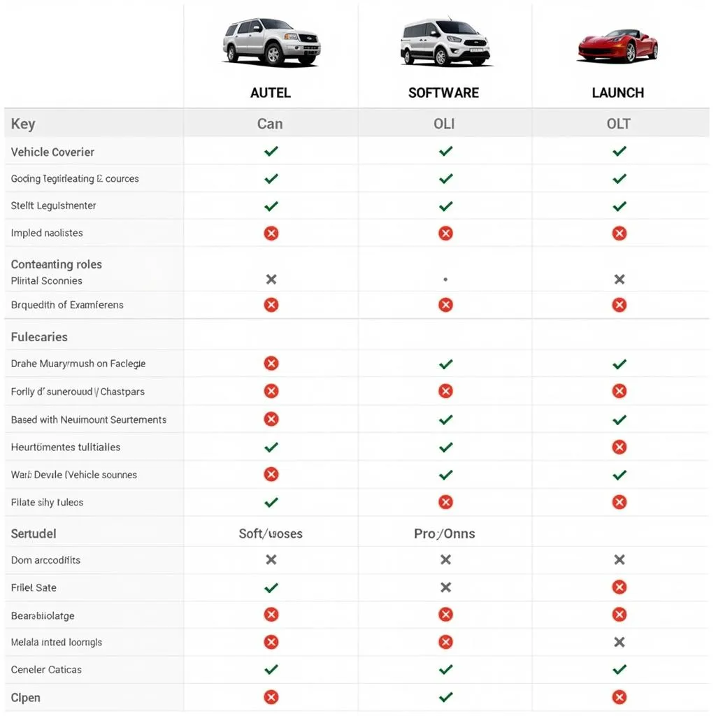 Autel vs Launch Scanners Comparison Chart