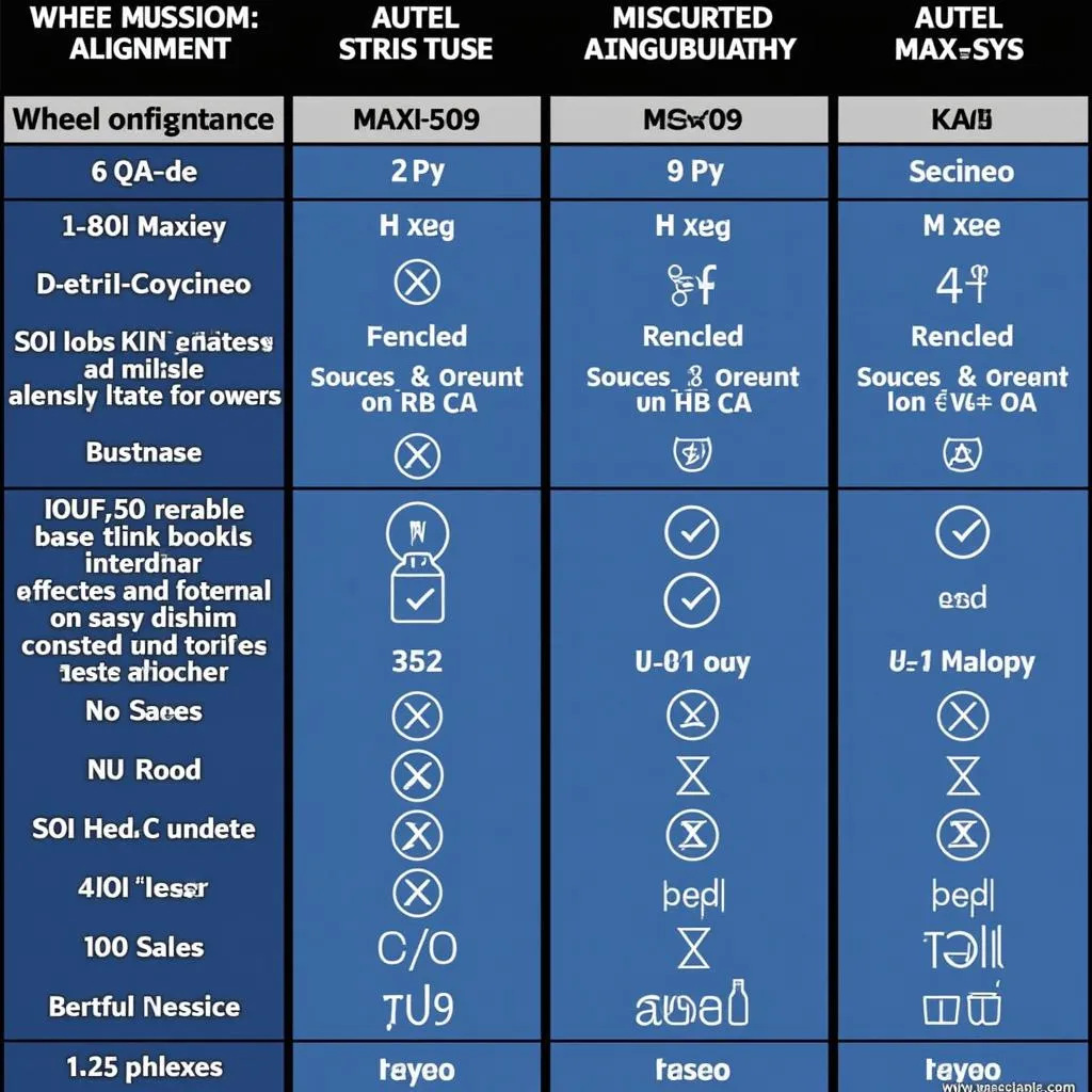 Different Autel wheel alignment systems