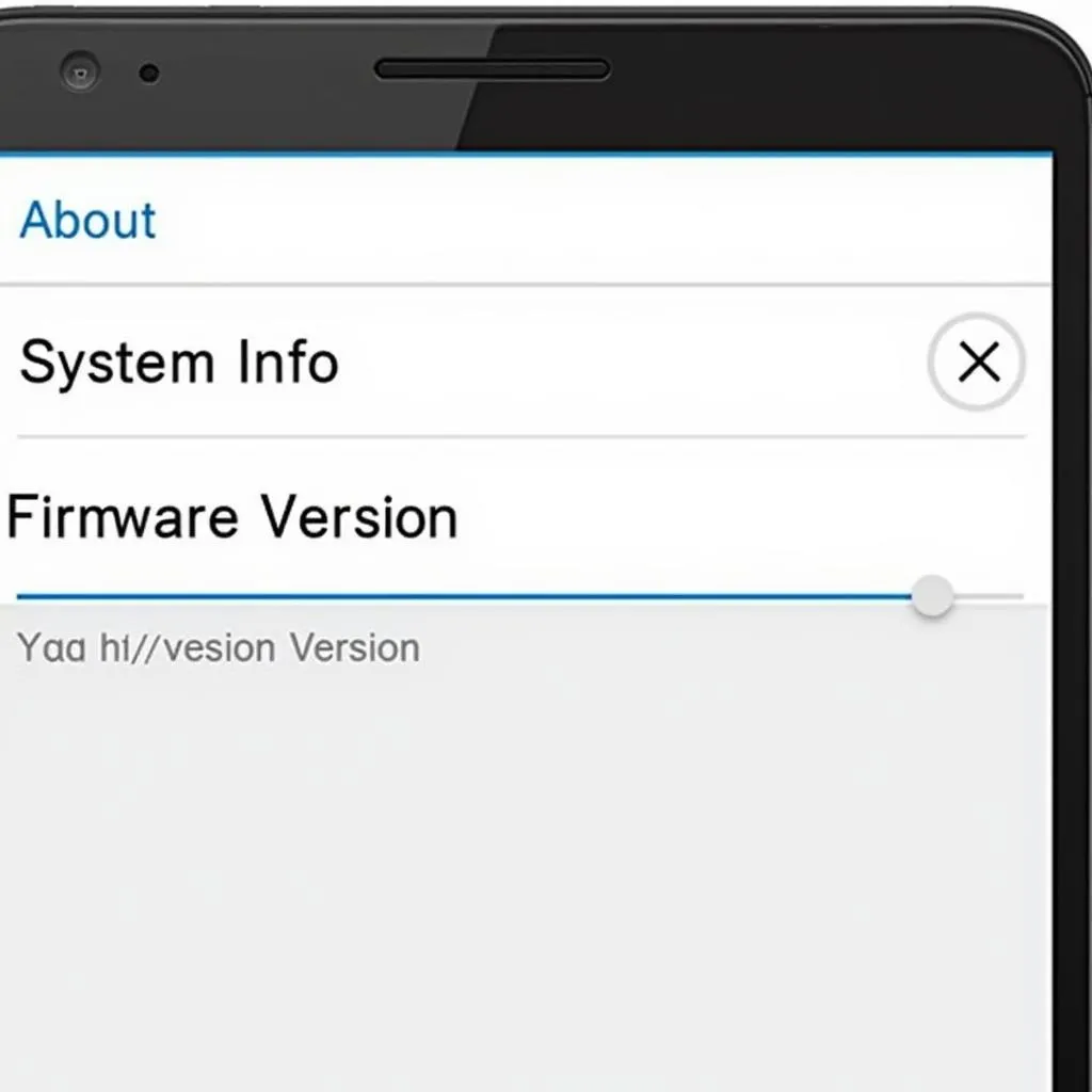 Autel X-Star Premium settings menu showcasing the firmware version