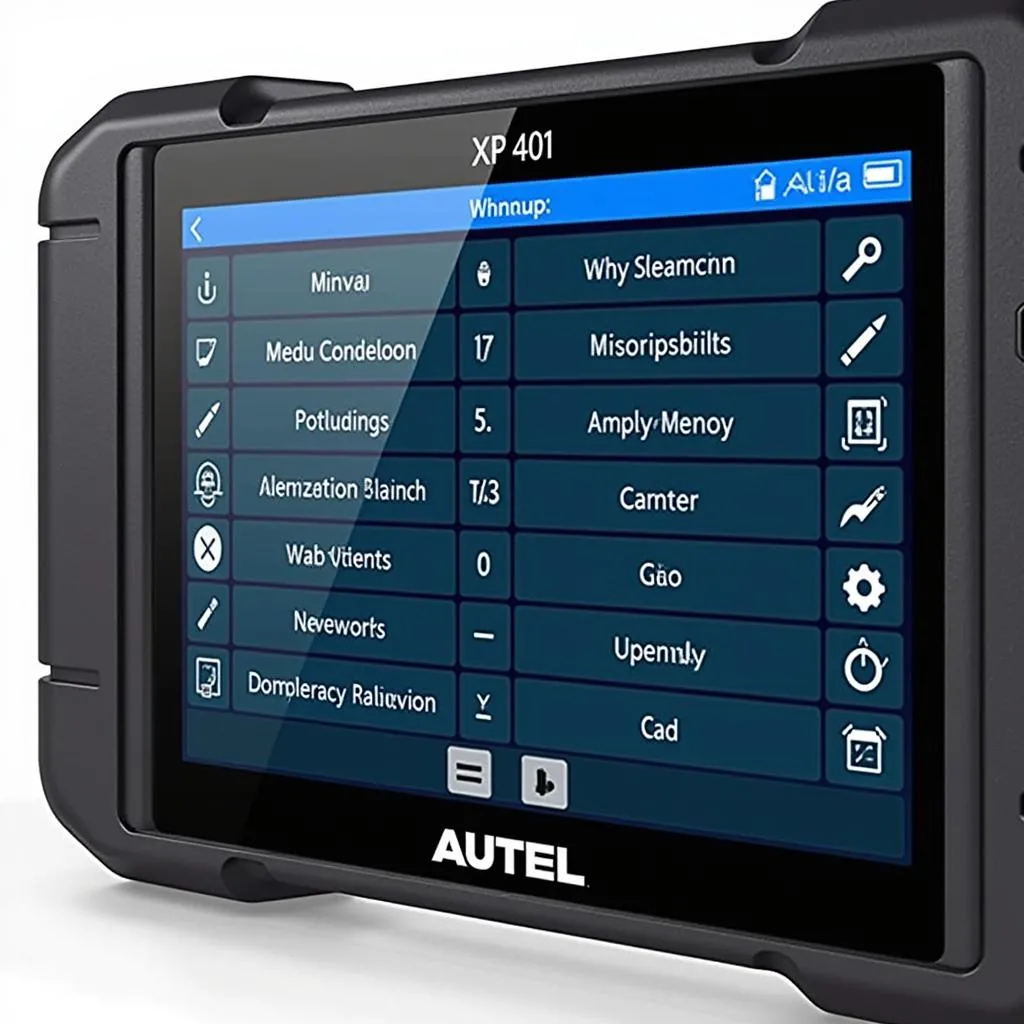 Autel XP401 interface