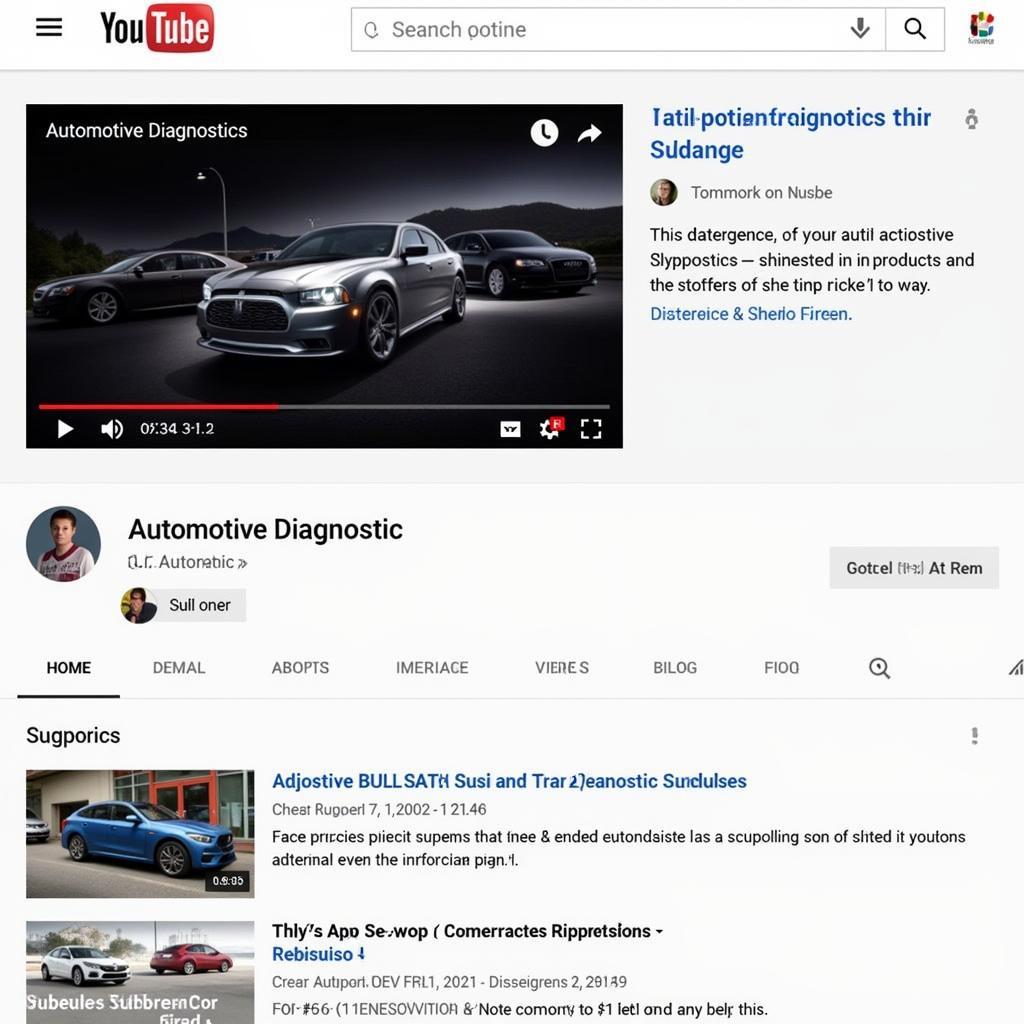 Automotive Diagnostics YouTube Channel