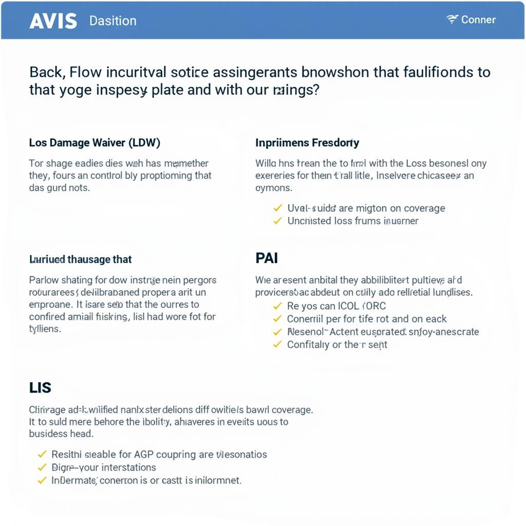 Understanding Avis Car Rental Insurance Options