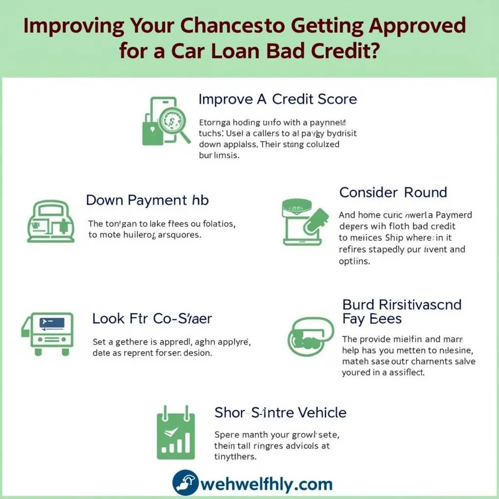 Tips for improving your chances of getting approved for a car loan with bad credit