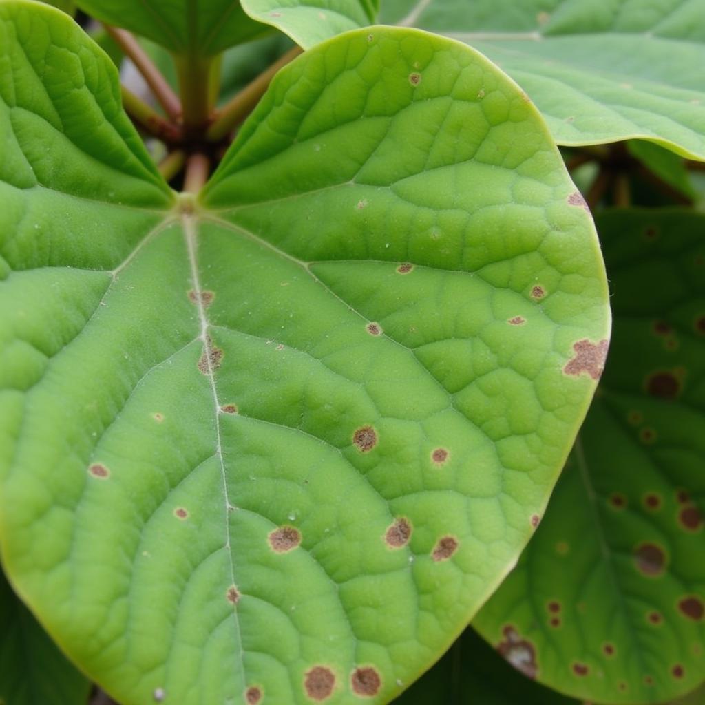 Begonia leaf spots