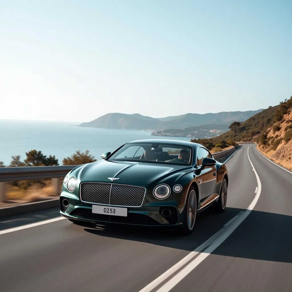 Bentley Continental GT on Open Road