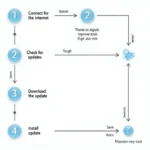 Diagram illustrating the Bosch ProGrade OBD II scan tool software update process