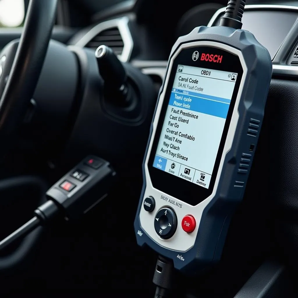 Bosch Vehicle Scanner in Use