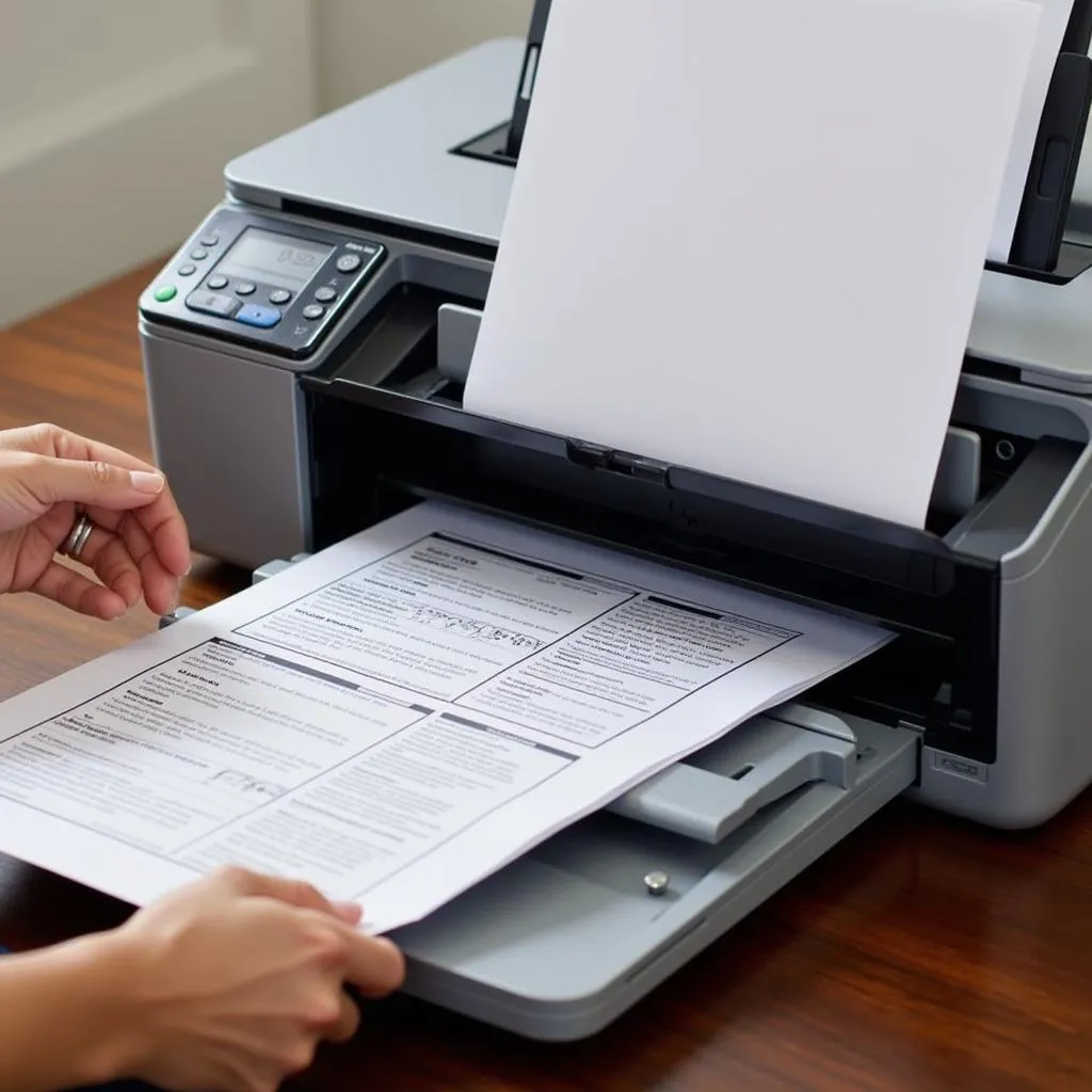 Brother Printer Scanning a Document