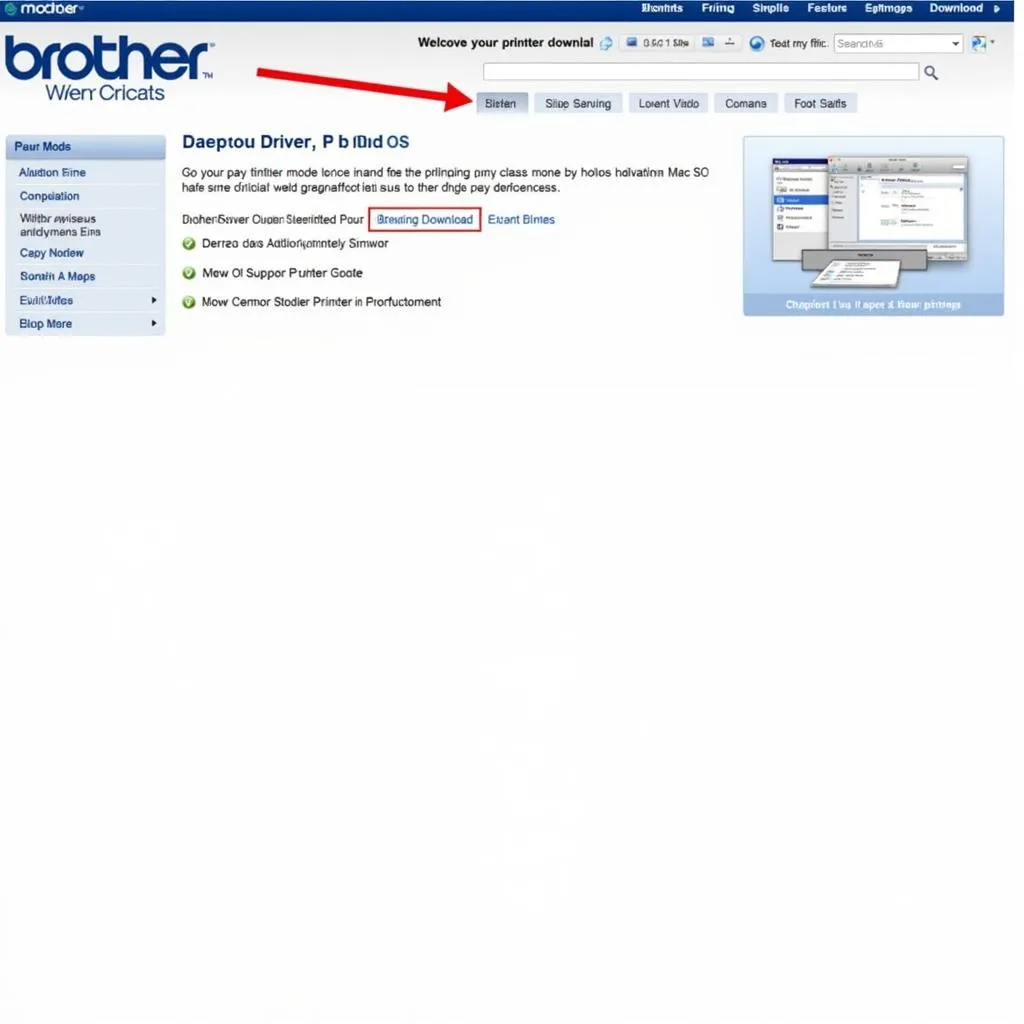 Brother Support Website Download Section