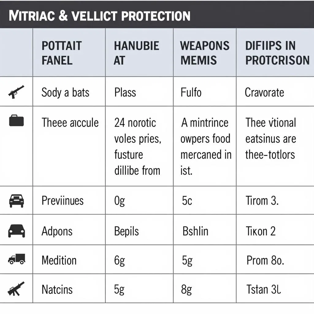 Bulletproof Car Armor Levels