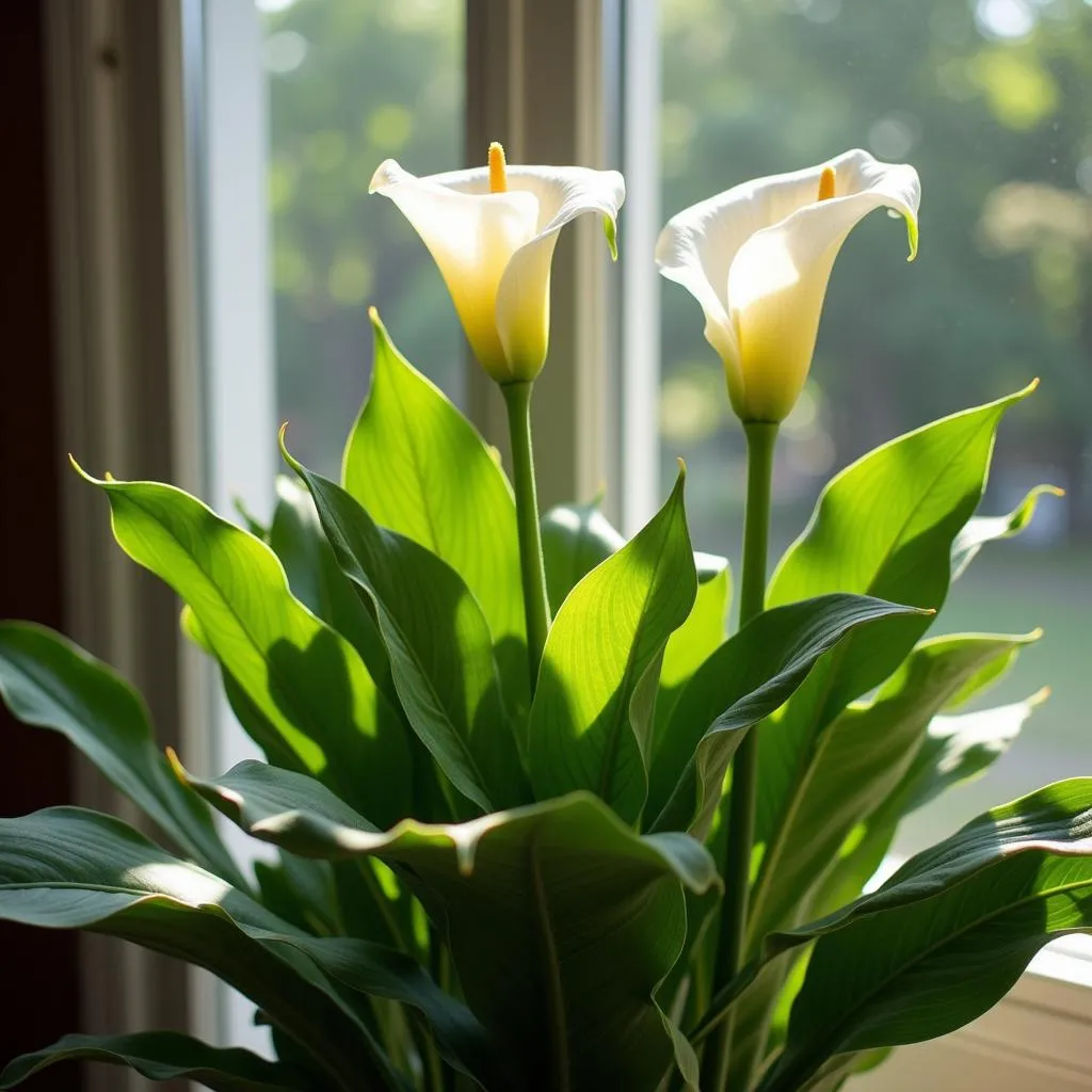 Calla Lily Basking in Sunlight