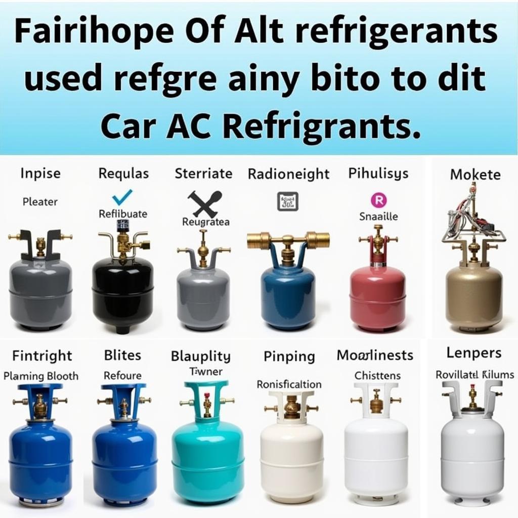 Car AC Refrigerant Types