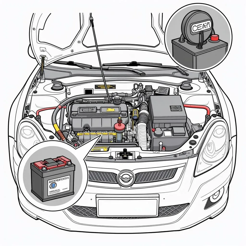 Car Battery, Alternator, and Starter