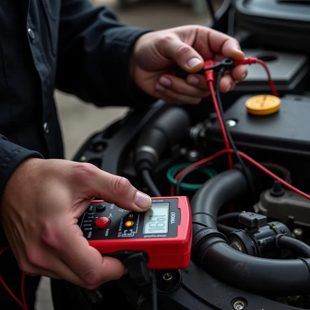 Testing Car Battery Voltage