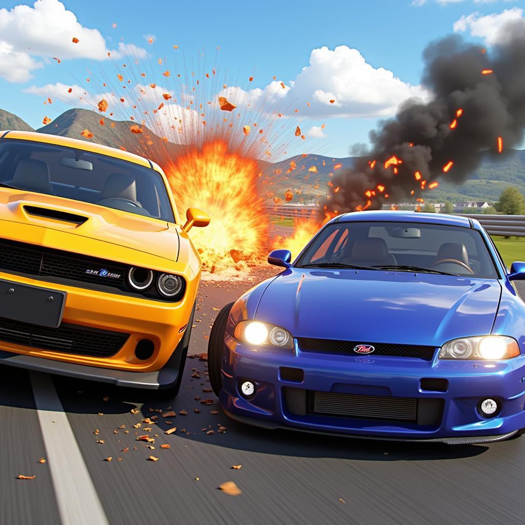 Car Crash Game Simulation