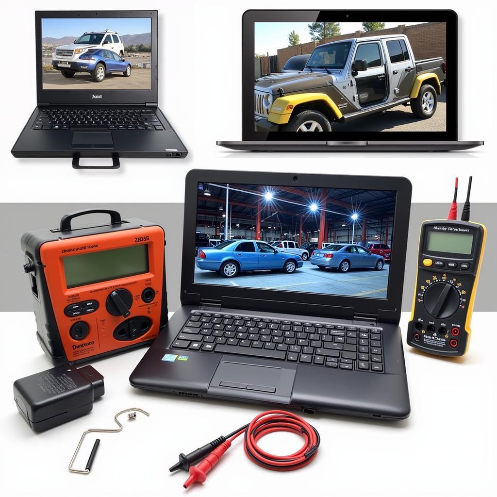 A set of automotive diagnostic tools