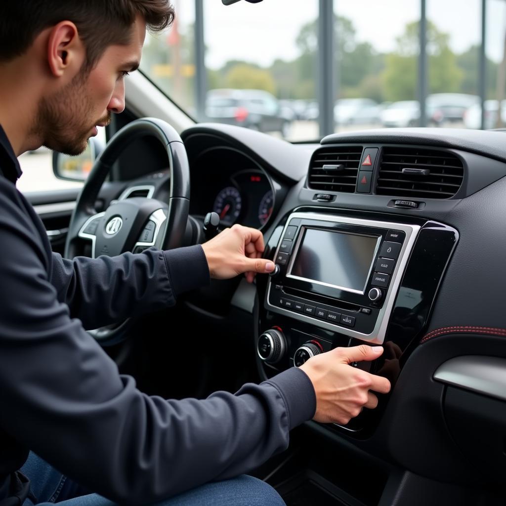 Car DVD Player Installation