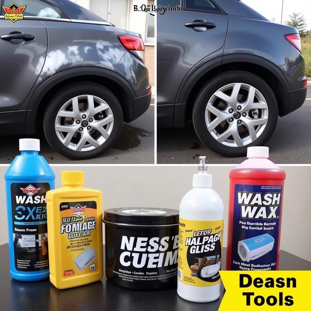 Car Exterior Detailing Products in Action