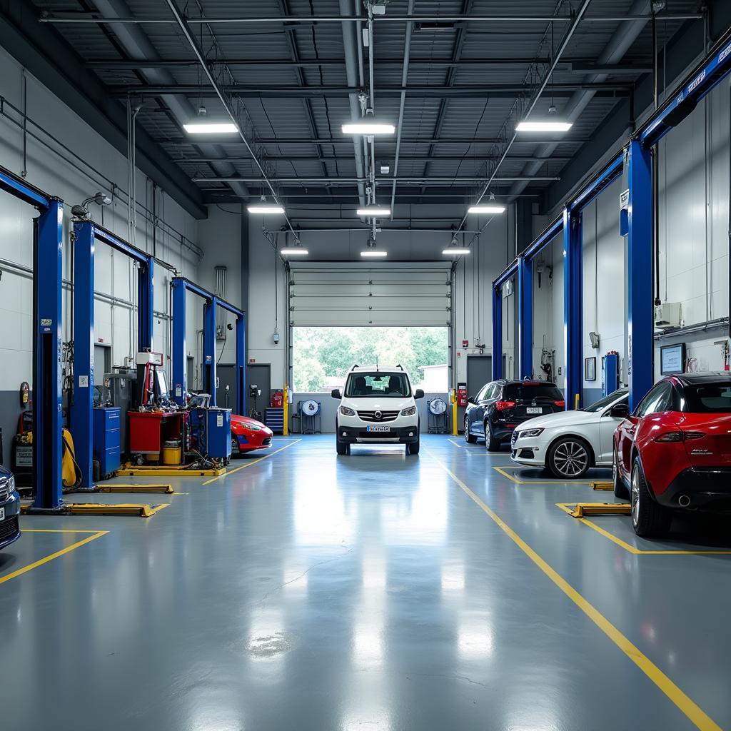 Modern Car Garage Interior