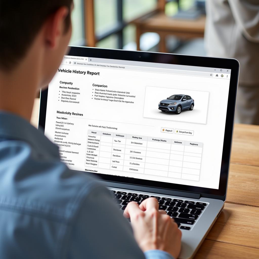 Checking Car History Report for Accurate Price Estimate