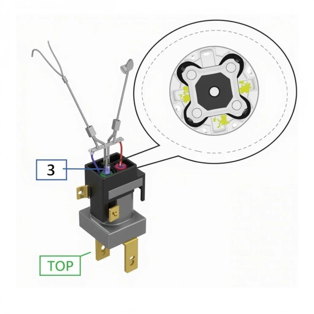 Close-up of a car ignition switch