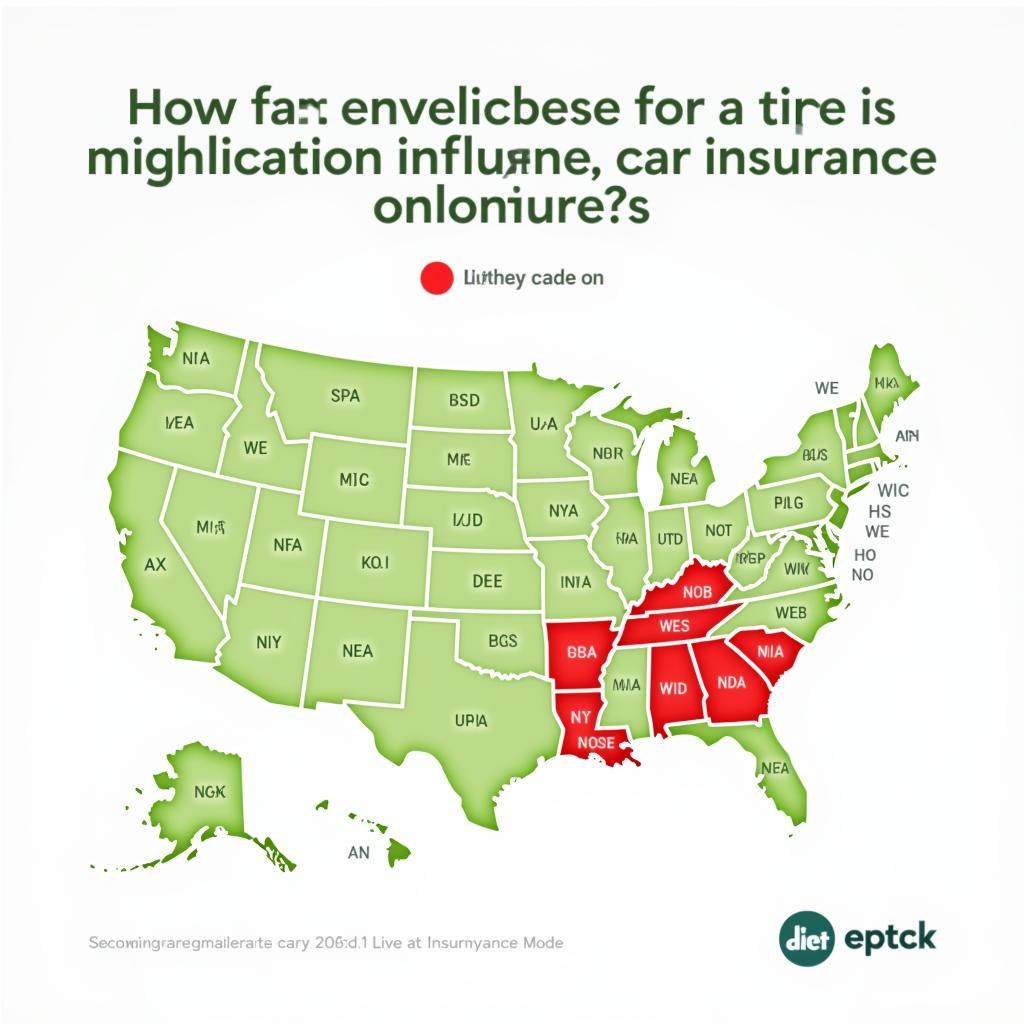 Car Insurance Cost Calculator Map Visualization