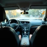 Car Interior Saturated with Cigarette Smoke