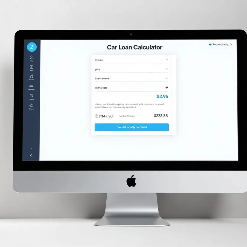 Using a Car Loan Calculator Interface