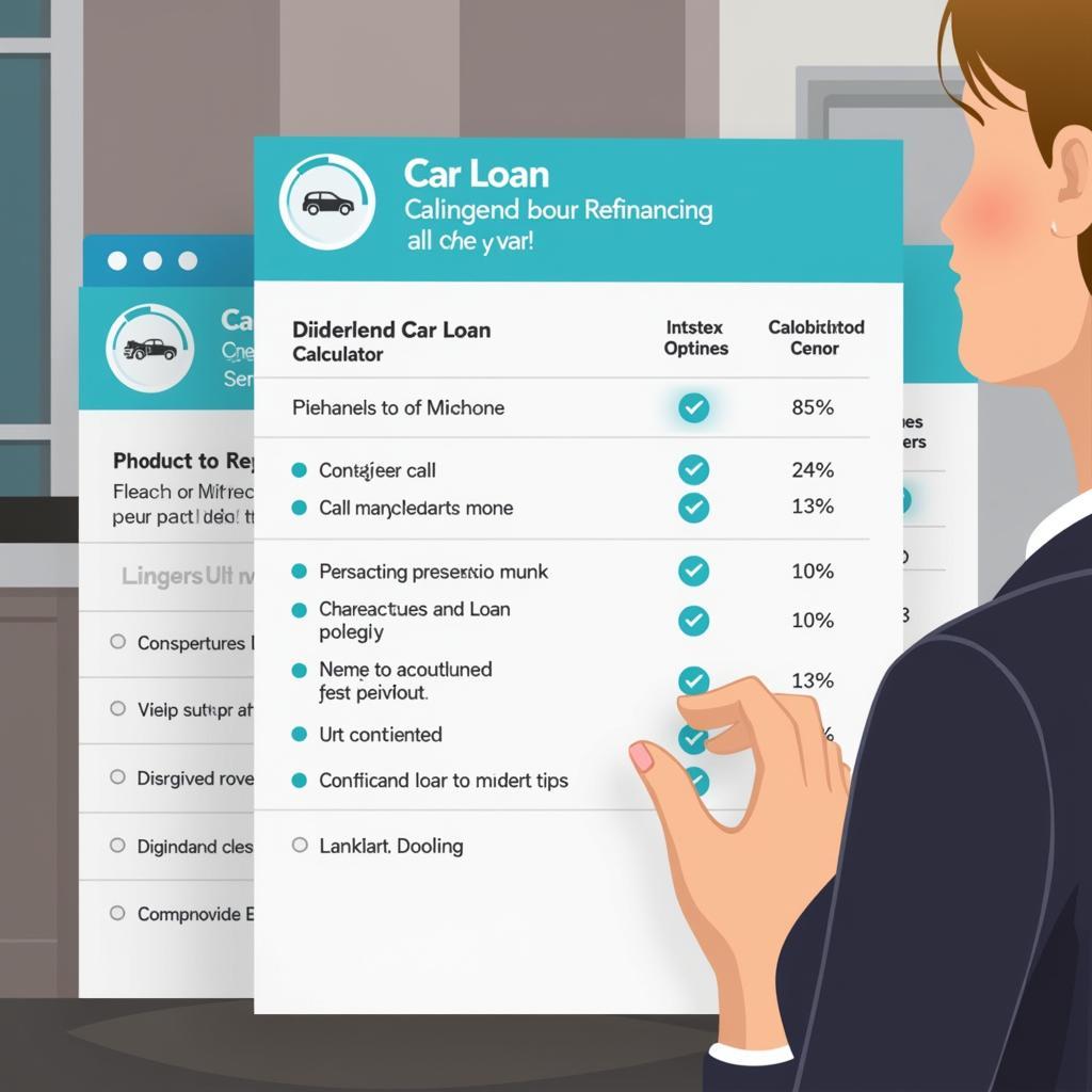 Using a car loan refinancing calculator