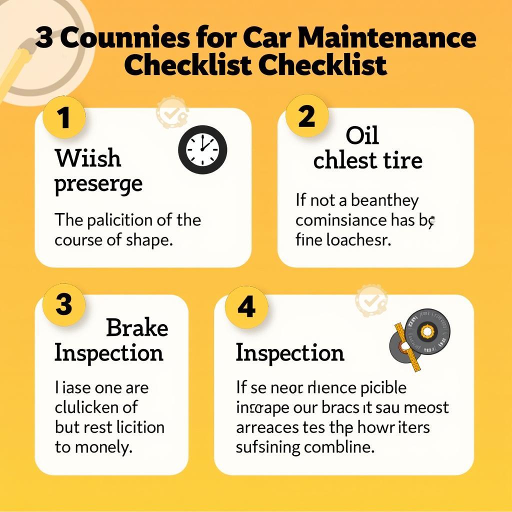 Car Maintenance Checklist