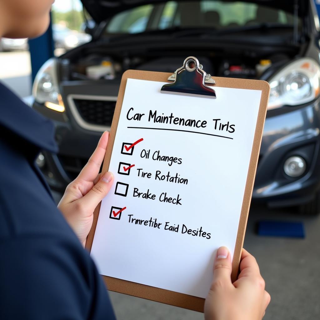 Car maintenance checklist