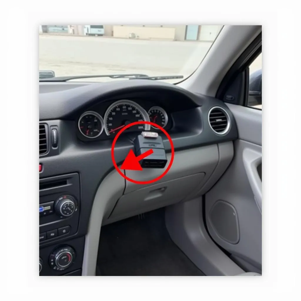 OBD-II port location in car